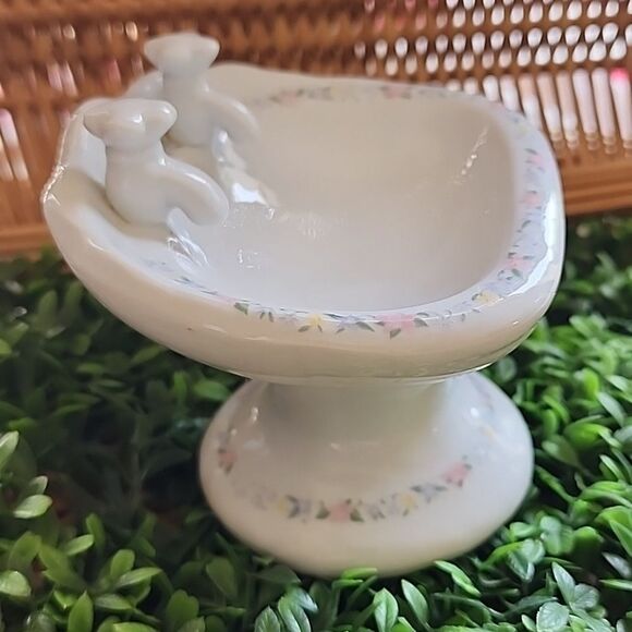 Vintage Floral Sink Soap Dish - Picture 4 of 7